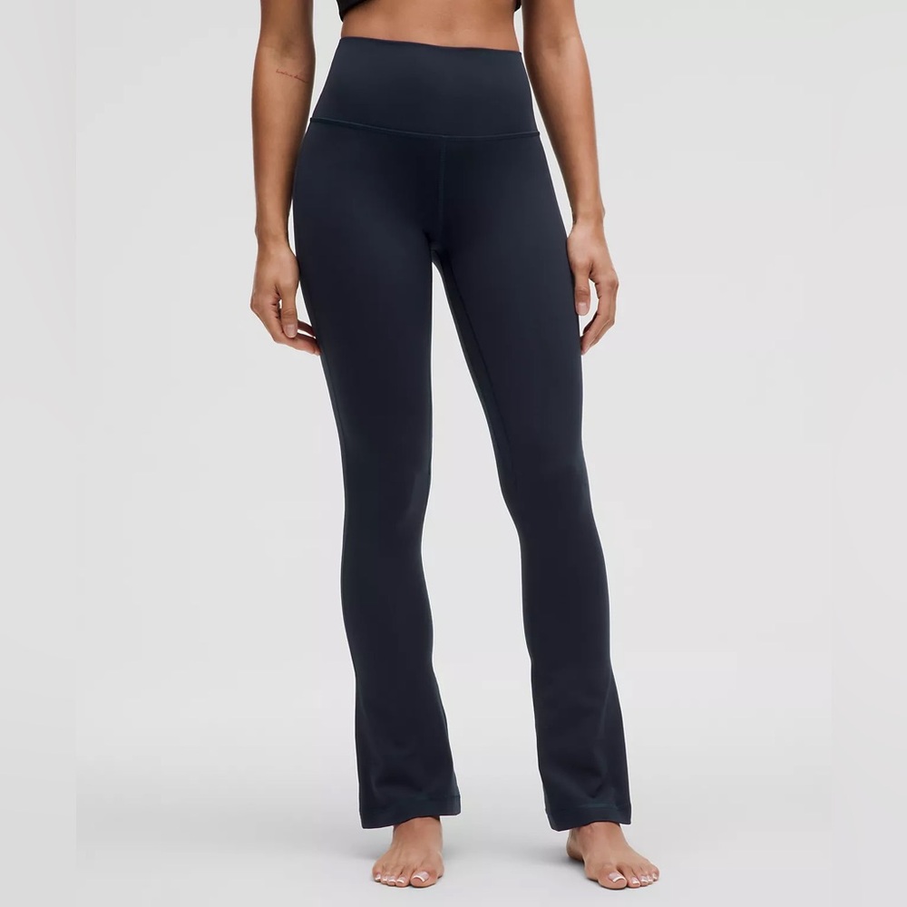Lululemon Athletica mini flare True Blue High-Waisted Leggings